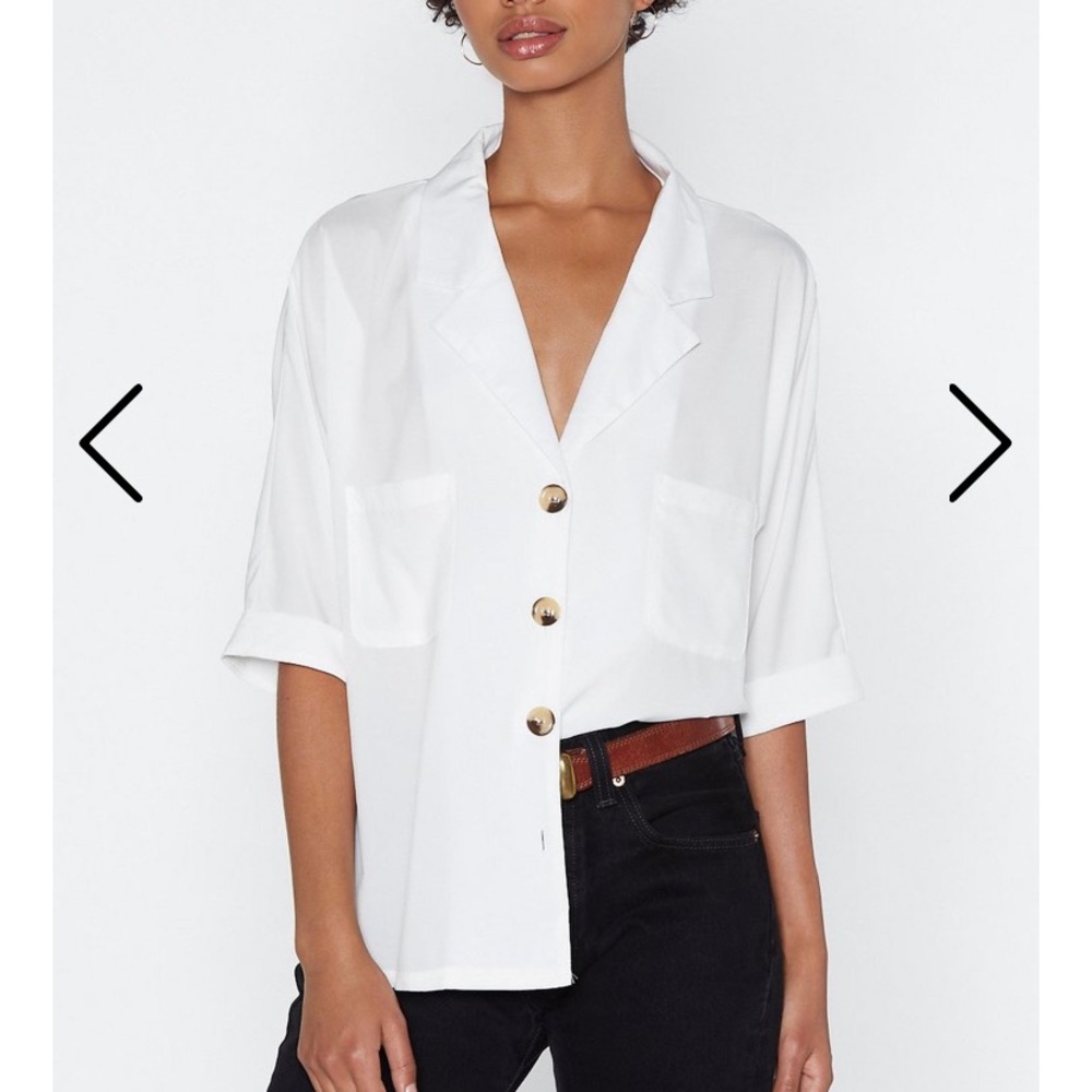 Button down relaxed shirt